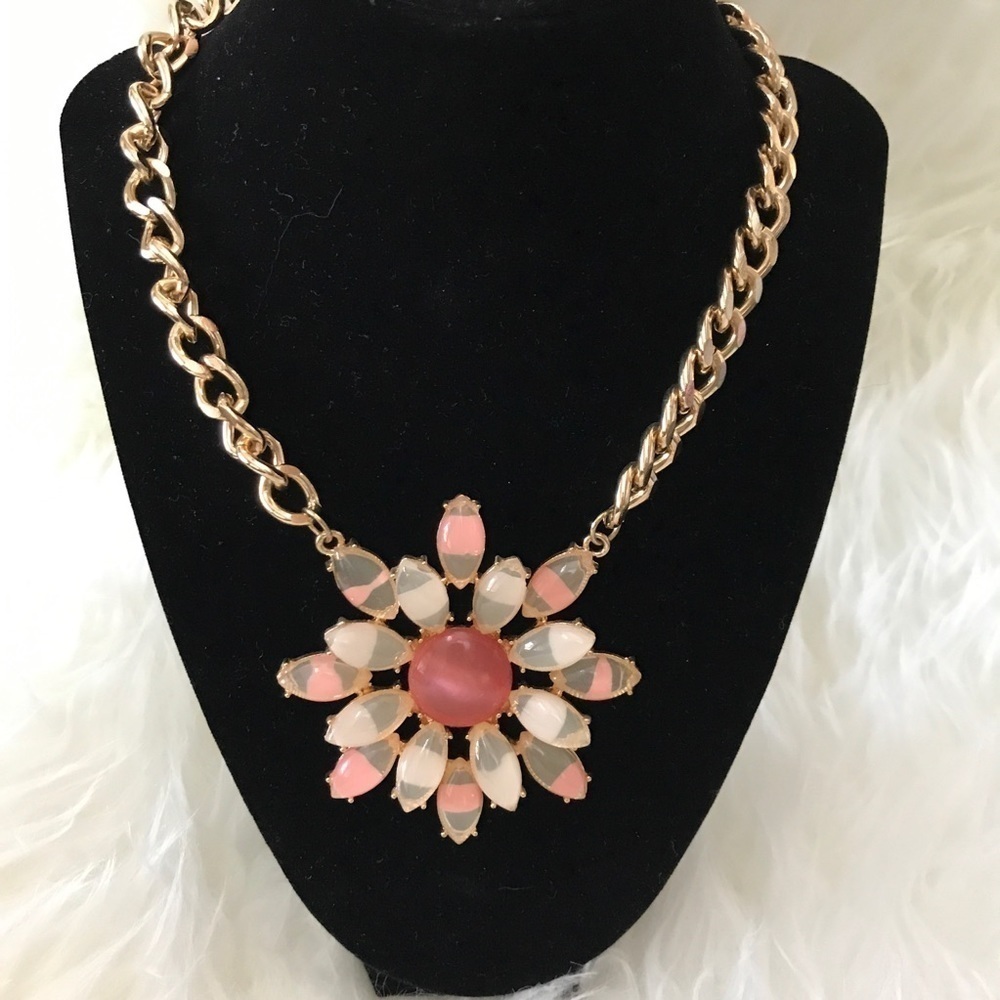 Freedom at Topshop Flower Statement Necklace
